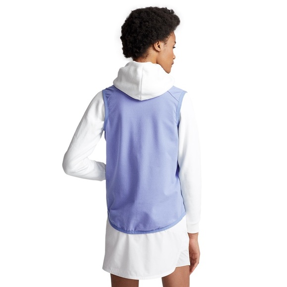 New RLX Ralph Lauren Golf Chevron Front Print French Terry Full Zip Vest - Picture 7 of 13